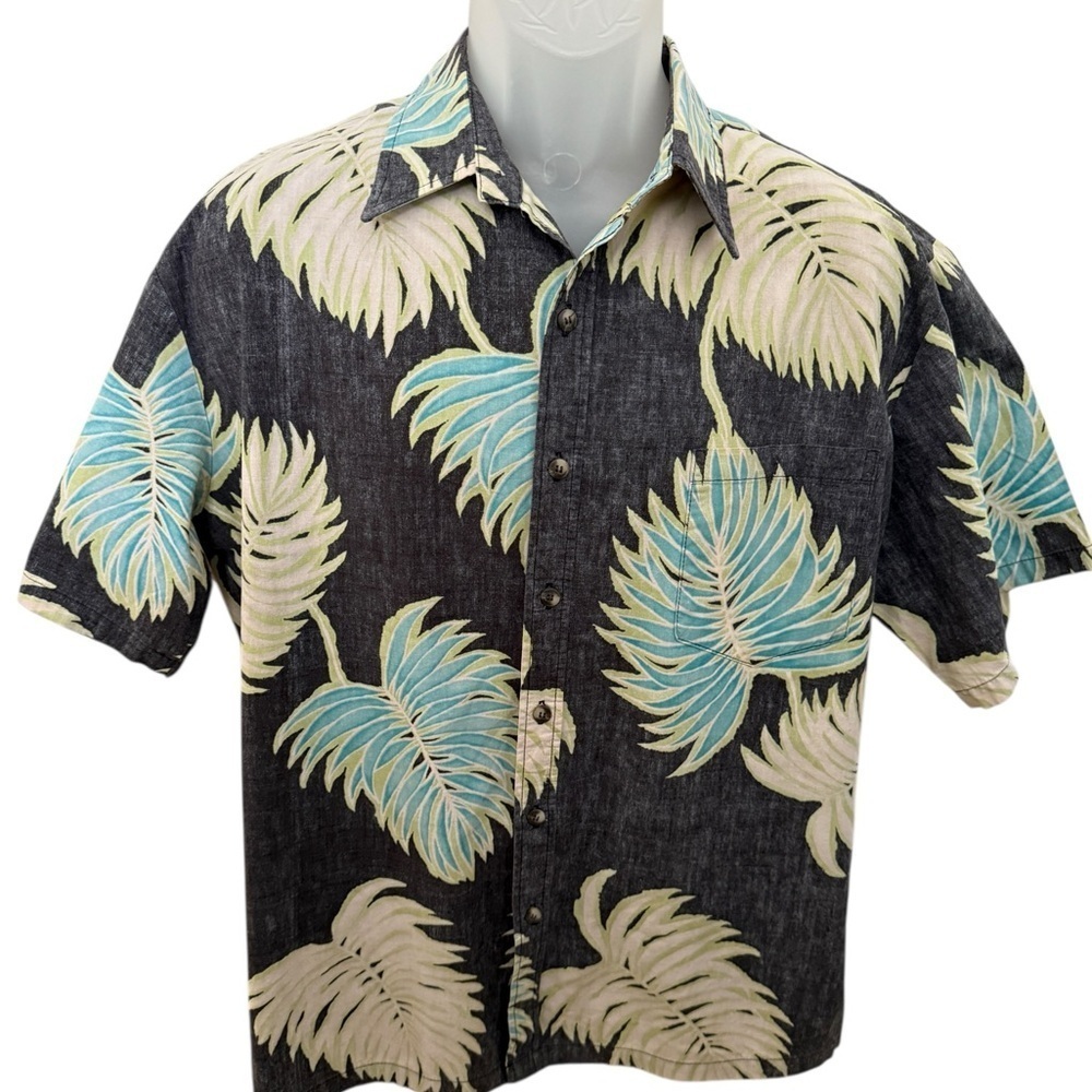 TORI RICHARD Aloha Hawaiian Tropical Collared Shirt Men L Large - Picture 1 of 5